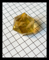 Dice : Dice - 20D - Clear Precision Gold Unpainted